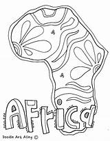 Coloring Africa Pages African South Geography Continents Continent Map Safari Colouring Flag Animals Color Printable Book Getcolorings Getdrawings Printables Print sketch template