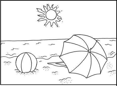 printable coloring pages  kids   beach coloring home