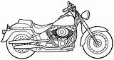 Harley Coloring Pages Motorcycle Printable Davidson Getcolorings Color Colouring sketch template