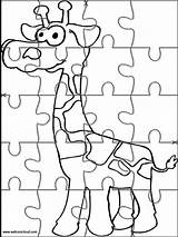 Puzzle Rompecabezas Printable Jigsaw Animals Websincloud Manzanas Bebeazul Jirafas sketch template