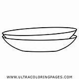 Plates Tableware Template sketch template