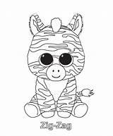 Beanie Ty Boo Zag Zig Ausmalbilder Boos Glubschi Knuffels Zebra Ausmalen Malvorlagen Tiere Luccicante Genial Coloradisegni Colorir Babies Glubschis Colorare sketch template