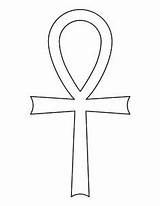 Ankh Egyptian Tattoo Template Templates Symbols Stencil Printable Stencils Coloring Pages Egypt Ancient Symbol Outline Patterns Crafts Painting Pattern Drawing sketch template