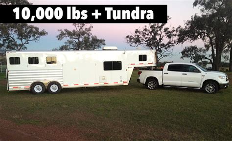 owner  toyota tundra tows   lbs horse trailer  australia  fast lane truck