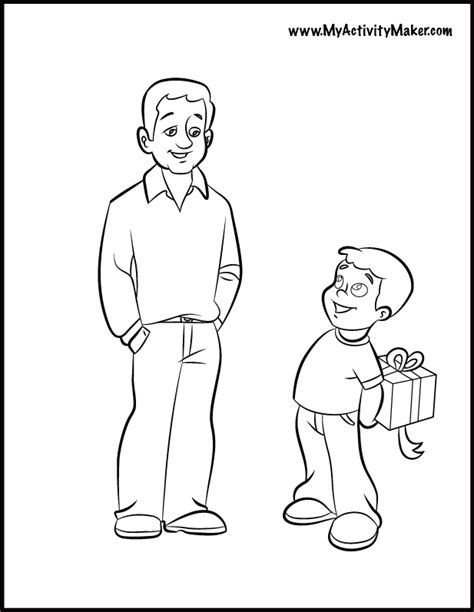 dad coloring pages    print