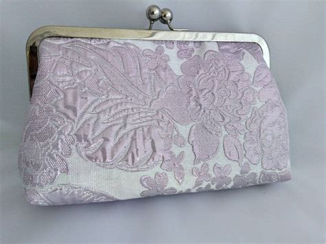 lilac clutch purse lavender purse lilac floral purse lilac garden