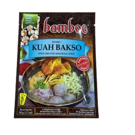 Mega Swalayan Bamboe Bumbu Kuah Baso 60g X 24