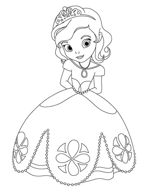 awesome princess sofia   coloring page coloring kids coloring