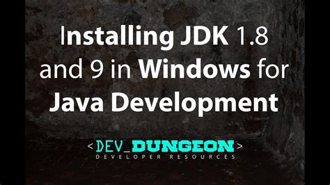 installing jdk     windows  java beginners youtube