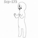 Scp Scp096 Xcolorings Astronaut Villain Monster sketch template