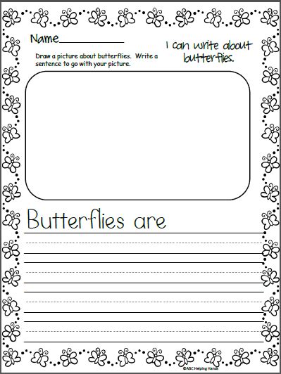 butterfly writing template   teachers