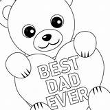 Fathers Lovepapercrafts Getcolorings sketch template
