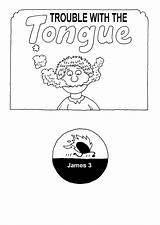 Tongue Bible Booklets Story sketch template