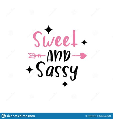 sassy quote lettering typography stock vector