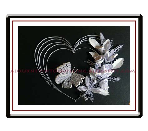 A Journey Into Quilling And Paper Crafting Black And White Quilled
