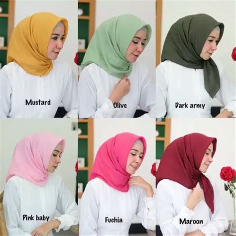 jilbab bella square warna mint model hijab terbaru