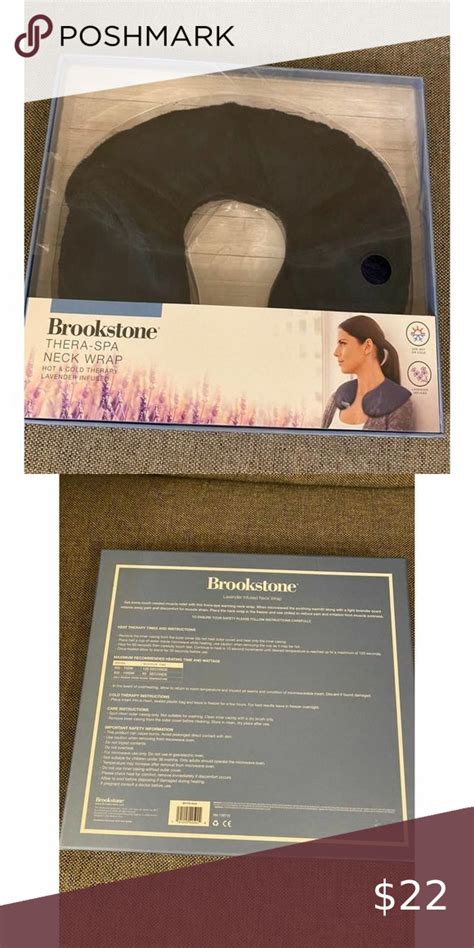 brookstone thera spa neck  shoulder wrap cold therapy neck wrap