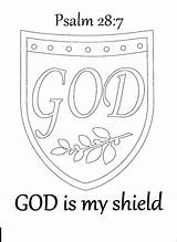 Coloring Faith Pages Bible Shield Psalm God Story Armour Printable Colouring Kids Color School Under Logo Getcolorings Psalms Vbs Print sketch template