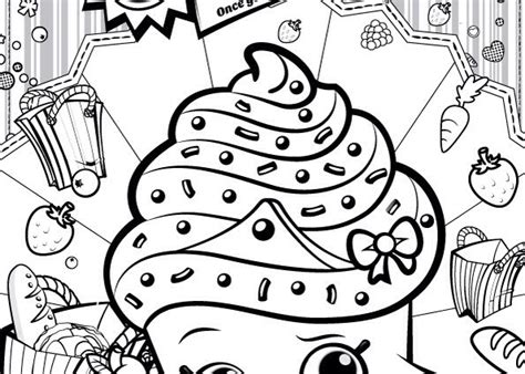 shopkins coloring pages cupcake queen  getdrawings
