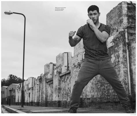 nick jonas sports active styles for attitude cover photo shoot
