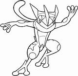 Coloring Pages Greninja Ash Pokemon Froakie Vippng sketch template