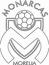 Coloring Pages Mexico Soccer Monarcas Getcolorings Morelia Emblem Color sketch template
