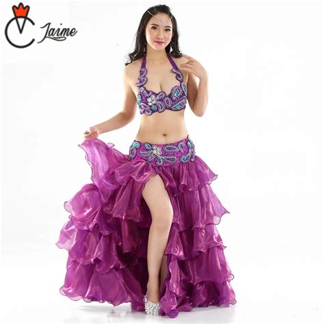 Belly Dance Costumes Performance Professional Orient Dance Wear Pile