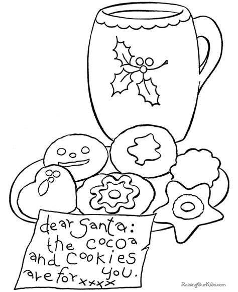 cookies  milk coloring pages coloring home