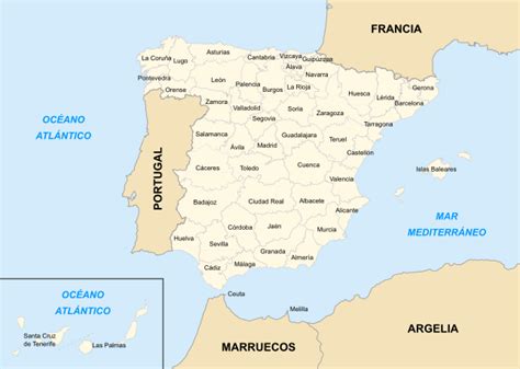 mapa politico de espana geobiombo
