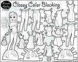Coloring Paper Doll Pages Clothes Dolls Printable Color Barbie Print Getcolorings Girl Popular sketch template