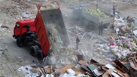 dump truck  landfill stock footage sbv  storyblocks