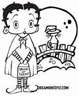 Betty Boop Bbpa Caped Holding sketch template