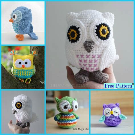 cutest crochet amigurumi owl  patterns diy