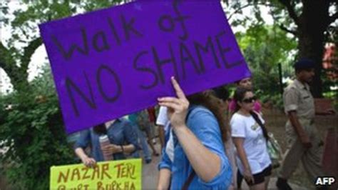 India Slutwalk Sex Harassment Protest Held In Delhi Bbc News