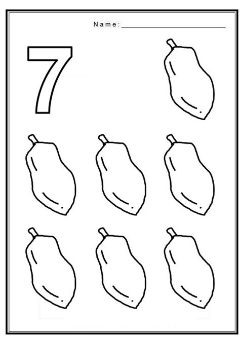 number  coloring pages  preschoolers
