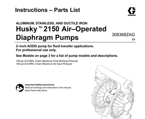 wilden pump parts list