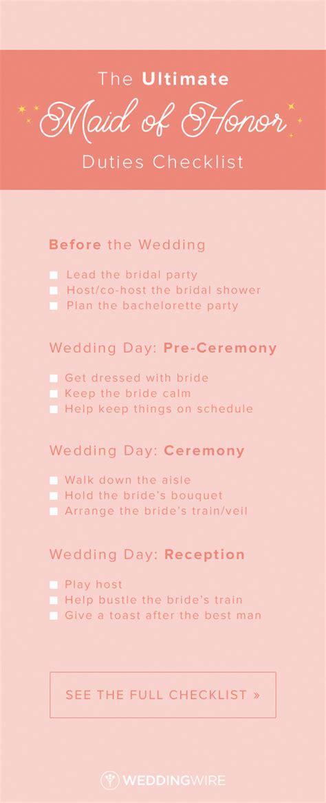 The Ultimate Maid Of Honor Duties Checklist From Before