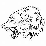 Predatory Wolfs Lineare Wilden Eines Igor Zubkov 线性 艺术 白 纹身 sketch template
