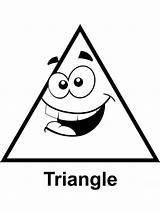 Coloring Pages Triangles Printable Educational Recommended Color sketch template