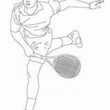 Tennis Federer Coloring Roger Pages Close Nadal Players Rafael Playing Hellokids sketch template