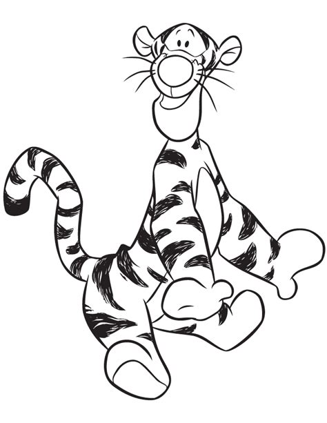 tigger colouring pages coloring home