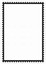 Postage Stamp Rectangular Coloring Large Pages Printable Edupics sketch template