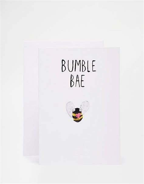 Jolly Awesome Bumble Bae Valentines Card Asos