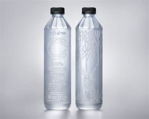 water  label   clutter   gorgeous water bottle dieline design branding