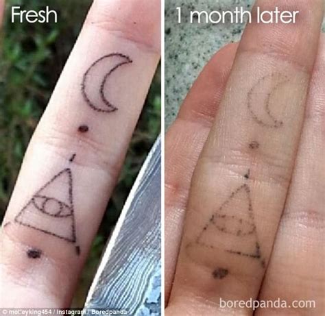 Boredpanda Users Show Tattoos Faded In Shocking Photos Daily Mail Online