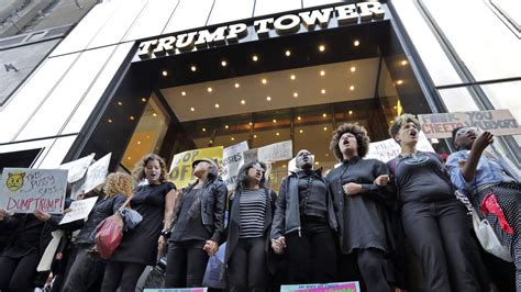 sexual assault survivors lead trump tower protest against ‘cheeto voldemort