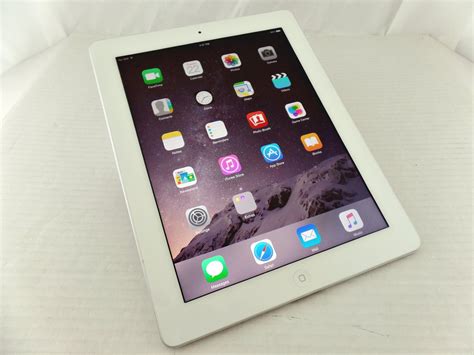 apple ipad   gb wi fi verizon mdlla white tablet sim slot bad  ebay