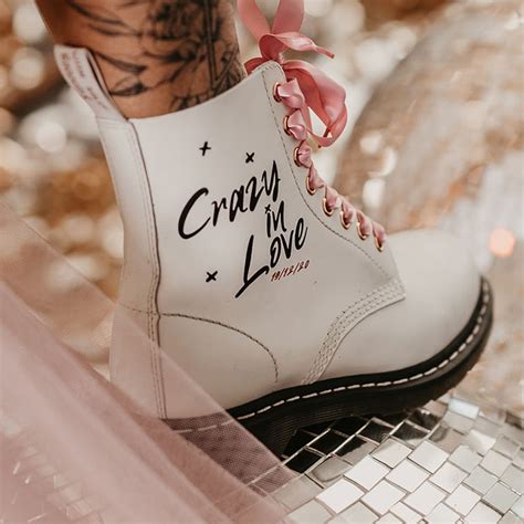 bride custom dr martens   crazy  love  wedding converse
