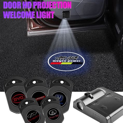 auto deur embleem licht led welkom lamp draadloze laser projector auto accessoires voor renault