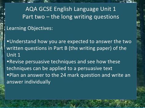 english language exam writing questions